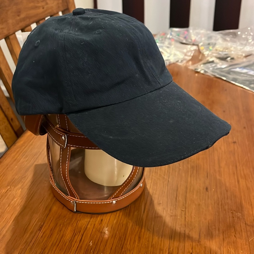 Panther Vision L.E.D. lighted Ball Hat Cap new blue needs batteries